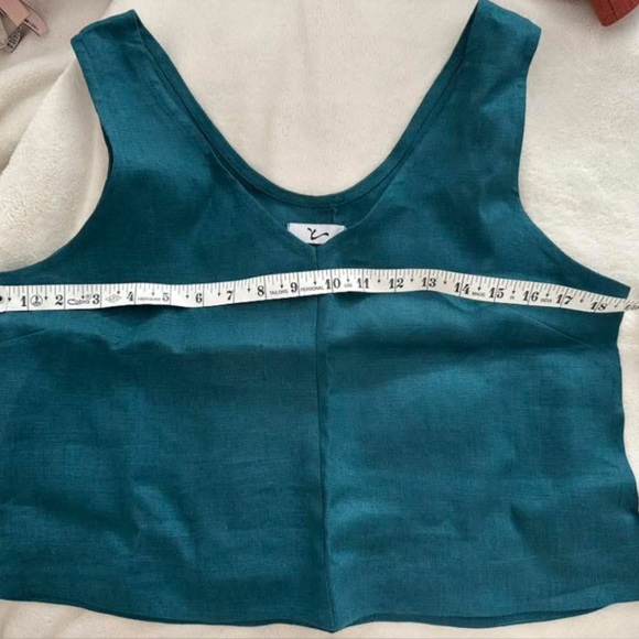 wavy linen Tops - Brand NEW Wavy Linen Andy Tank top S/M in emerald green